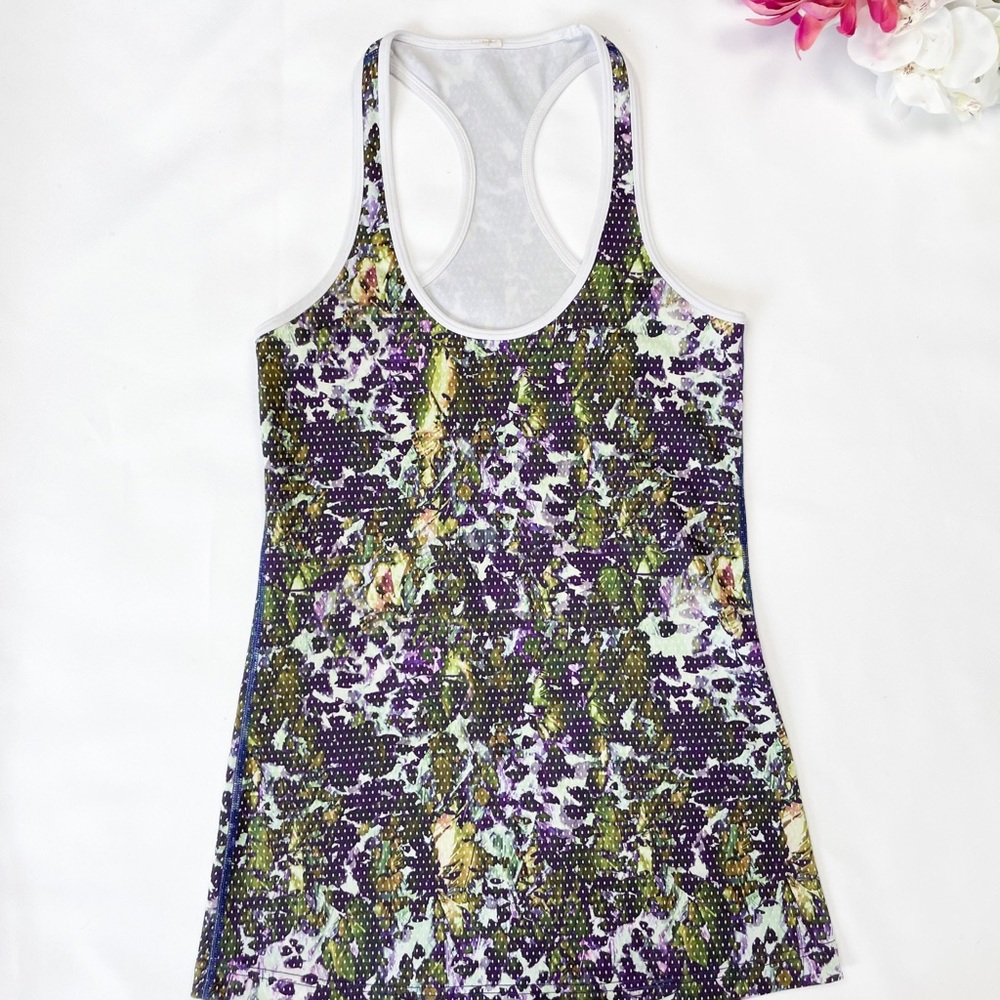 Lululemon Racer Back Patterned Tank - Picture 2 of 4